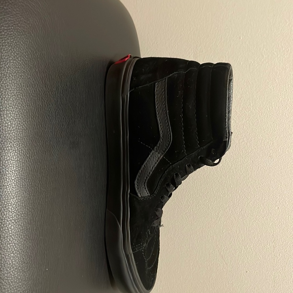 Black high top Vans